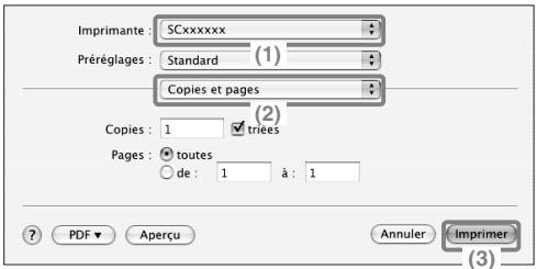 SHARP MX-C400 - Sélectionnez les paramètres d'impression puis cliquez sur le bouton [Imprimer]. - 1