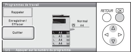 SHARP MX-C400 - Appuyez sur la touche [RETOUR]. - 1