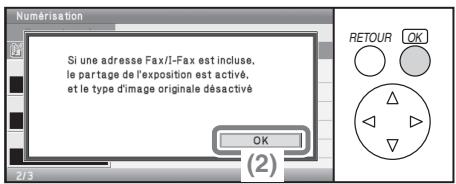 SHARP MX-C400 - Sélectionnez les réglages. - 1