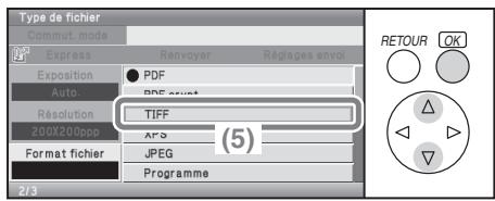 SHARP MX-C400 - Sélectionnez les réglages. (Type de fichier) - 4