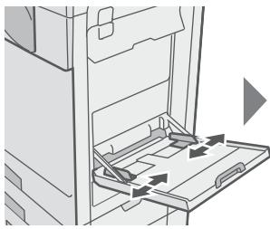 SHARP MX-C400 - Chargement du papier dans le plateau d'alimentation auxiliaire - 2