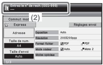 SHARP MX-C400 - Envoi par numero de recherche - 2