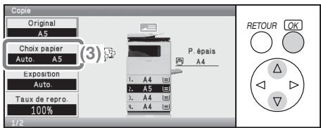 SHARP MX-C400 - Sélectionnez les réglages. - 2