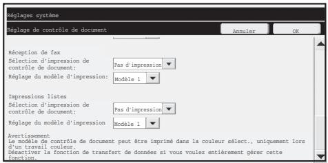 SHARP MX-FR11U - ■ Réglages des modes Réception fax internet/Réception fax/Impression listes - 2