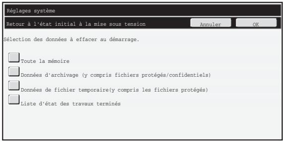 SHARP MX-FR11U - ■ Retour à l'état initial à la mise sous tension - 1