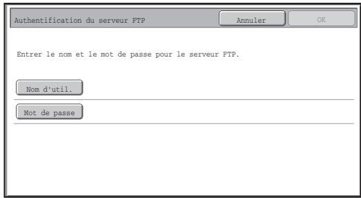 SHARP MX-FR11U - ■ Procédure d'impression directe d'un fichier depuis un serveur FTP (une fois Authentication utilisateur activée) - 1