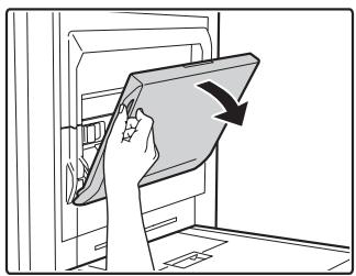 SHARP MX-M850 - Ouvrez le capot du plateau d'alimentation auxiliaire. - 1