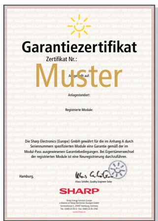 SHARP NA-F121 - Eingabe der original Sharp Lieferschein- und Auftragsnummer - 2