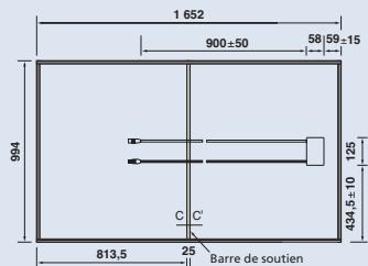 SHARP NU-E245 - Dimensions extérieures - 2