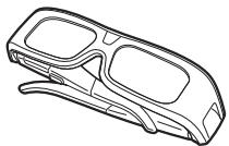 SHARP XV-Z17000 - Accessoires fournis pour les lunettes 3D - 1