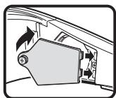 SHARP XV-Z17000 - Fermez le couvercle des piles. - 1