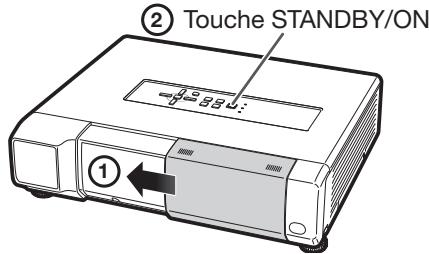 ② Touche STANDBY/ON ①