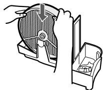 SHARP KC-860U - Attach the Humidifying filter to the Humidifying Tray, and replace the Humidifying Tray in the unit. - 1