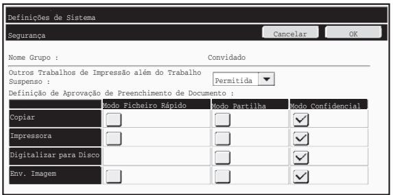SHARP MX-FR16U - Ecrã de registo de grupo de autoridade - 1