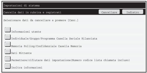 SHARP MX-FR16U - Cancella dati in rubrica e registrati - 1