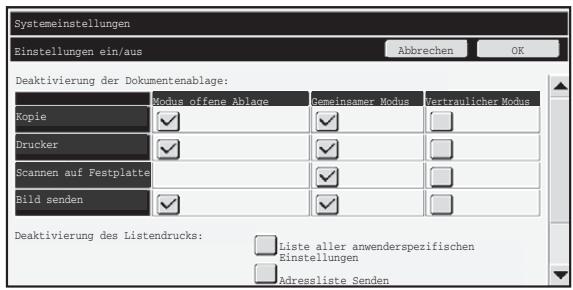 SHARP MX-FR16U - ■ Deaktivierung der Dokumentenablage - 1
