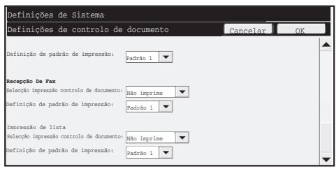 SHARP MX-FR16U - Ecrã de definiçao de controlo de documento - 4