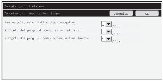 SHARP MX-FR16U - Impostazioni cancellazione tempo - 1