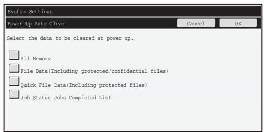 SHARP MX-FR16U - Power Up Auto Clear - 1