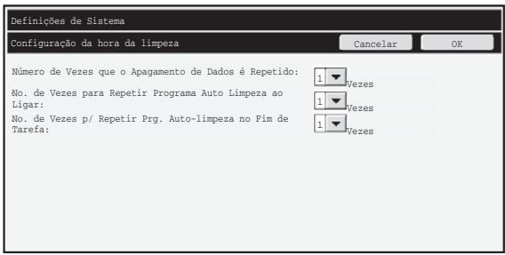 SHARP MX-FR16U - - Configuração da hora da limpeza - 1