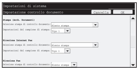 SHARP MX-FR16U - Schermata delle impostazioni di controllo del documento - 3