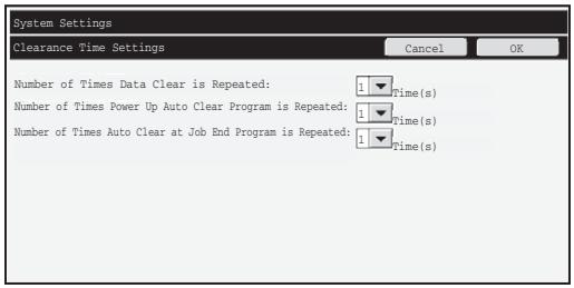 SHARP MX-FR16U - ■ Clearance Time Settings - 1