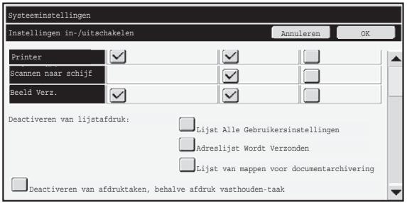 SHARP MX-FR16U - ■ Deactiveren van afdruktaken, behalve afdruk vasthouden-taak - 1