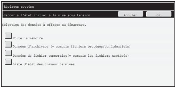SHARP MX-FR16U - ■ Retour à l'état initial à la mise sous tension - 1
