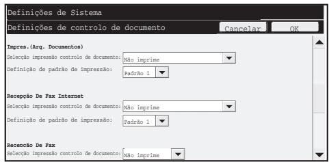 SHARP MX-FR16U - Ecrã de definiçao de controlo de documento - 3