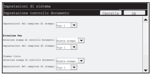 SHARP MX-FR16U - Schermata delle impostazioni di controllo del documento - 4