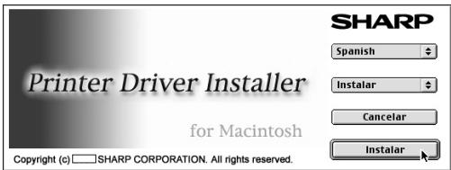 SHARP MX-PB12 - Hagablick en el botón [Instalar]. - 1