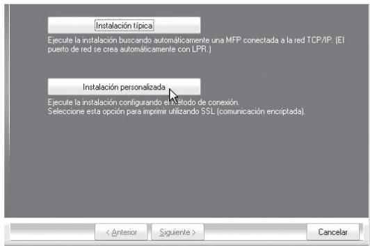 SHARP MX-PB12 - Hagablick en el botón [Instalación personalizada]. - 1