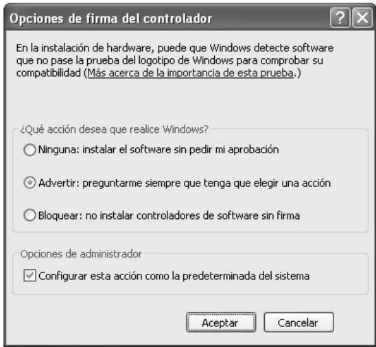 SHARP MX-PB12 - Compruebe la configuracion en "¿Quéersion desea que realice Windows?" ("Verificacion de la firma de ARCHivos" en Windows 2000). - 1