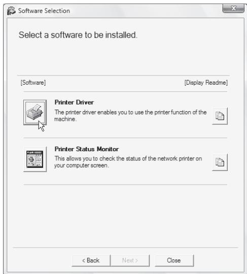 SHARP MX-PB12 - Click the [Printer Driver] button. - 1