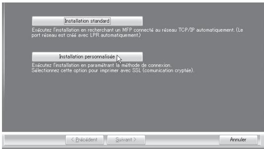SHARP MX-PB12 - Cliquez sur le bouton [Installation personalisée]. - 1