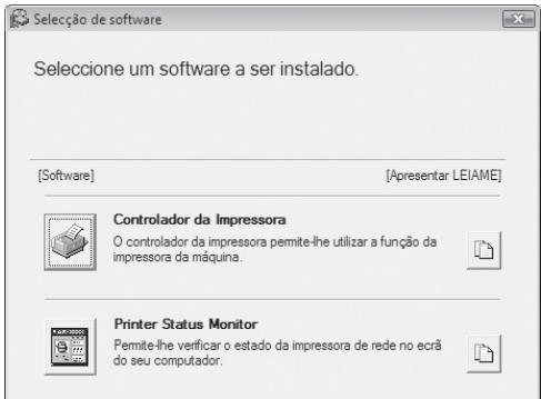 SHARP MX-PB12 - Aparece o écra de seleção de software. - 1