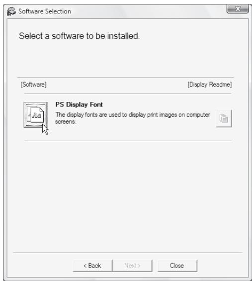 SHARP MX-PB12 - INSTALLING THE PS DISPLAY FONTS - 3