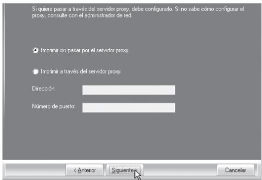 SHARP MX-PB12 - Si se utilizes un servidor proxy,pecifiedequo y hagablick en el boton [Siguiente]. - 1