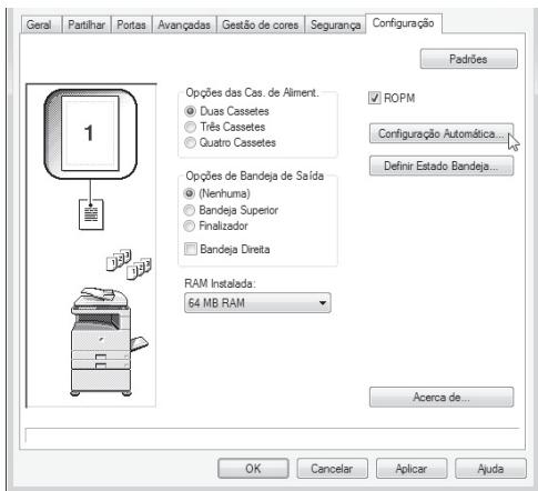 SHARP MX-PB12 - Clique no botão [Configuração Automática]. - 1