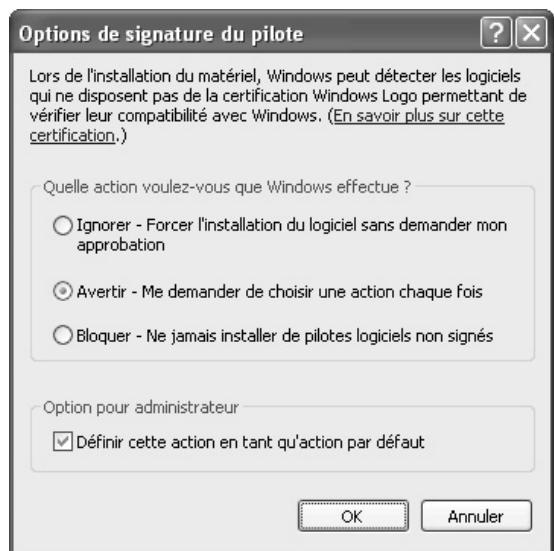 SHARP MX-PB12 - Vérifiez les paramètres dans "Quelle action foulez-vous que Windows effectue ?" ("Options de signature du pilote" dans Windows 2000). - 1