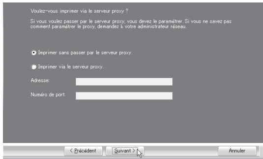 SHARP MX-PB12 - Si vous utilisez un serveur proxy, spécifiez celui-ci et cliquez sur le bouton [Suivant]. - 1