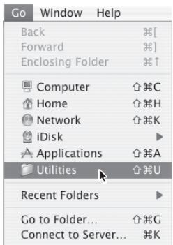 SHARP MX-PB12 - Selezione [Utilities] no menu [Go]. - 1