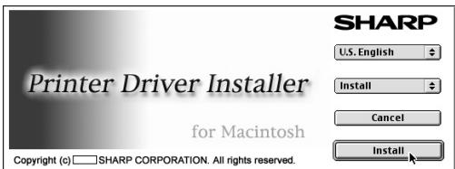 SHARP MX-PB12 - Click the [Install] button. - 1