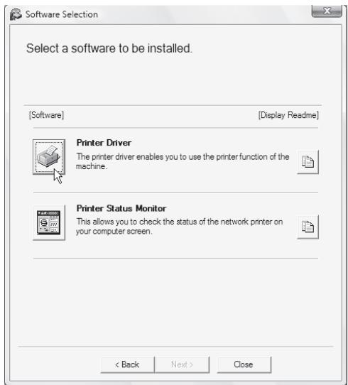 SHARP MX-PB12 - Click the [Printer Driver] button. - 1