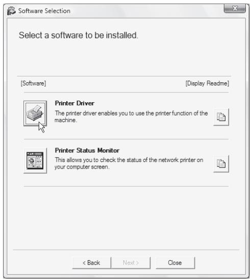 SHARP MX-PB12 - Click the [Printer Driver] button. - 1