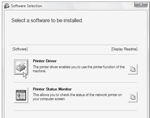 SHARP MX-PB12 - Click the [Printer Driver] button. - 1