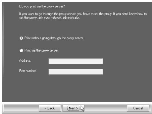 SHARP MX-PB12 - If a proxy server is used, specify the proxy server and click the [Next] button. - 1