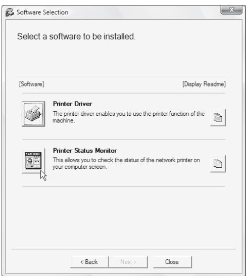 SHARP MX-PB12 - Click the [Printer Status Monitor] button. - 1