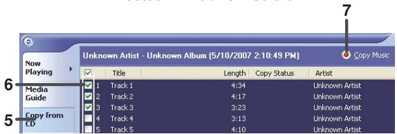 SHARP WA-ST20 - Extraction de pistes depuis un CD audio vers un PC - 1