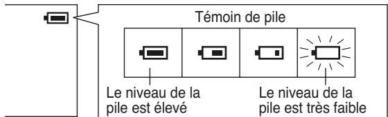 SHARP WA-ST20 - Vérification du niveau de charge restant de la pile - 1